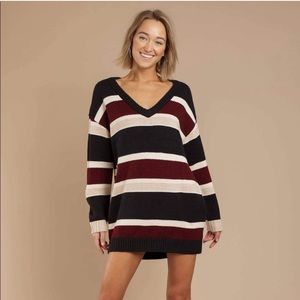 TOBI Diana Knit Colorblock Sweater Dress